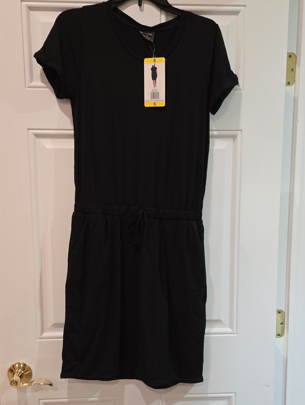 Classic Black Drawstring Women's Dress 32 Degrees Cool